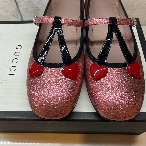 Gucci Kids Cerise Mary Jane Shoes - Picture 3 of 9